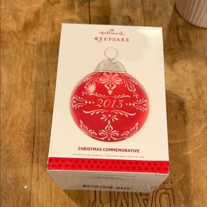 2013 Red Christmas Commemorative Ornament